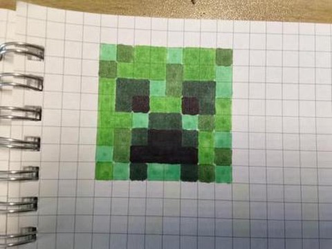 我的世界苦力怕怎么画[图2]