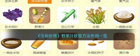 迷你世界野果怎么得[图1]